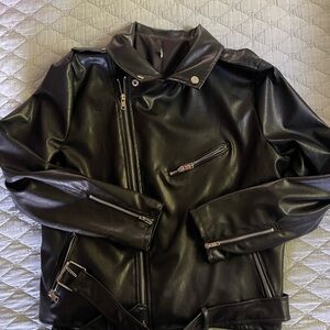 Faux leather Jacket, not branded .